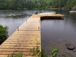 New Parking Place at the end of a long pipe dock.