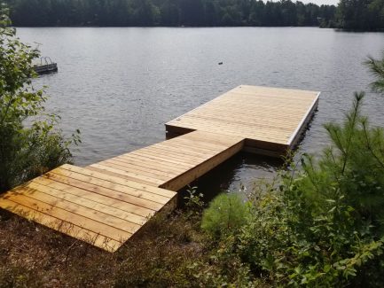 Starter Platform Shore Mount Floating Dock.