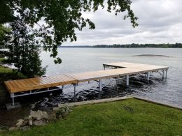 Long Pipe dock into the lake.