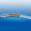 Computer rendering of our Muskoka Series Pipe Dock.