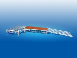 Computer rendering of our Muskoka Series Pipe Dock.