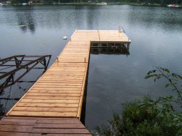 A Pipe Dock on Pine Lake.