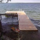 A Pipe Dock on Lake Couchiching.