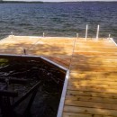 A Corner Walkway on a Pipe Dock.