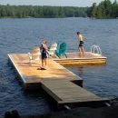 Fun on Leonard Lake Floating Dock