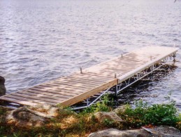 A small leg dock.