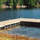 A pipe dock on Mary Lake.