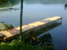 A Pipe Dock on Lake of Bays.